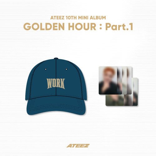 ATEEZ - GOLDEN HOUR : Part.1 WORK BALL CAP - K - Moon