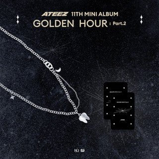 ATEEZ - GOLDEN HOUR : Part.2 (Ice On My Teeth) NECKLACE - K - Moon