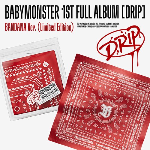 BABYMONSTER - Drip [BANDANA/QR album] - K - Moon