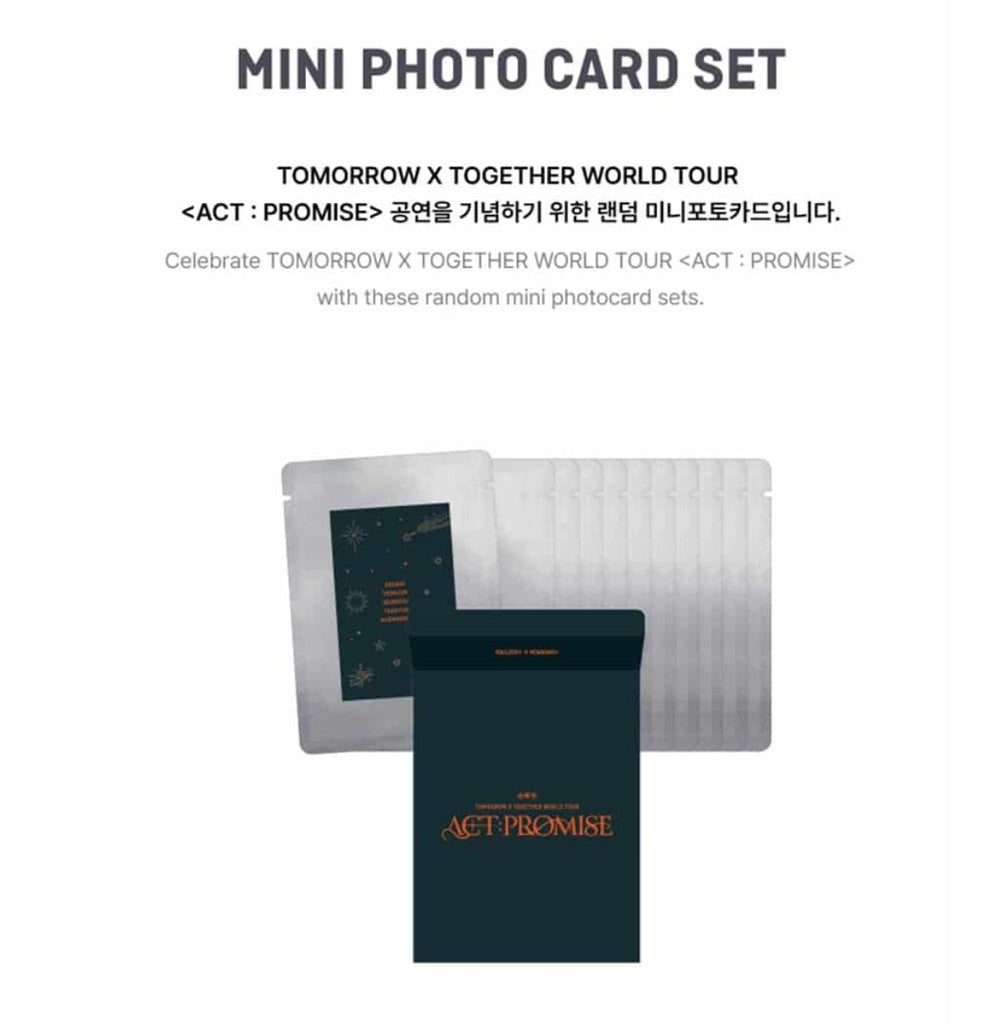 TXT - World Tour Mini Photocard SET - K-Moon