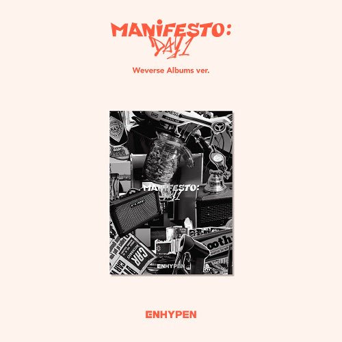 ENHYPEN - MANIFESTO: DAY 1 (ENGENE D VER.) 3° Mini Album K-POP – Con EBook PDF, Photocard, Sticker, Poster, CD, Esclusiva BolsVos